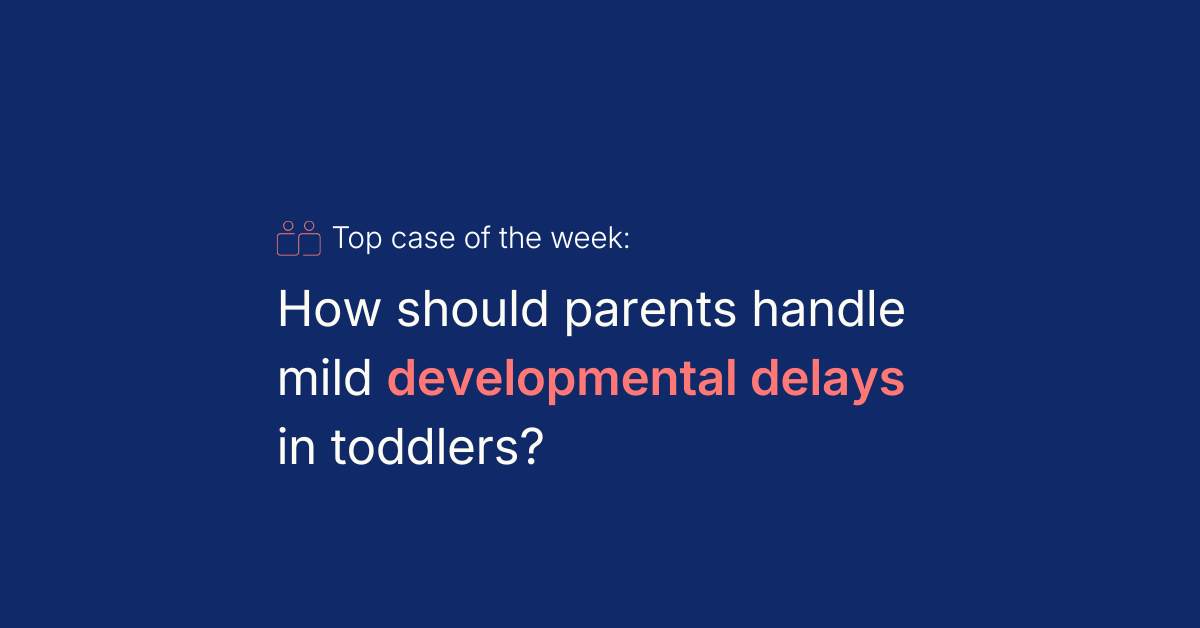 When to consider early intervention for developmental delays